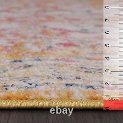 Tapis vintage grande surface, tapis oriental résistant aux taches pour salon 7656