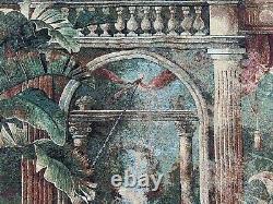 Tapisserie française vintage Décor de cuisine authentique Tenture murale médiévale 134x93cm