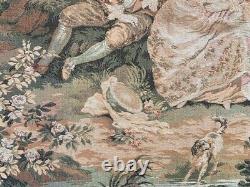 Tenture médiévale française vintage pour décoration de chambre, suspension murale de cuisine 162x109 cm