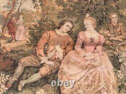 Tenture médiévale française vintage pour décoration de chambre, suspension murale de cuisine 162x109 cm