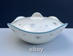 Terrines 'Star Light' en chrome, forme moderne de Midwinter Potteries