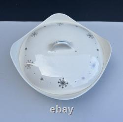 Terrines 'Star Light' en chrome, forme moderne de Midwinter Potteries