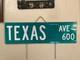 Texas Avenue Texas 30x9 Panneau De Signalisation Routière En Métal Authentique Tx