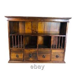 Tiroir d'armoire vintage Boîte aux lettres à épices Apothicaire à suspendre ou à poser