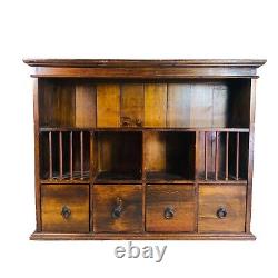 Tiroir d'armoire vintage Boîte aux lettres à épices Apothicaire à suspendre ou à poser