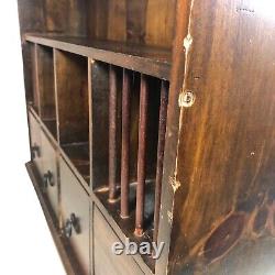 Tiroir d'armoire vintage Boîte aux lettres à épices Apothicaire à suspendre ou à poser