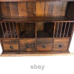 Tiroir d'armoire vintage Boîte aux lettres à épices Apothicaire à suspendre ou à poser