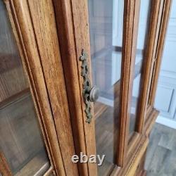 Unité d'affichage murale de style antique en bois massif de qualité vintage pour la cuisine