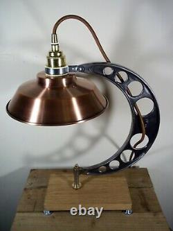 Upcycled Vintage/retro Copper Industrial/steampunk/aviator Table/desk Lamp/light