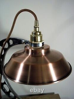 Upcycled Vintage/retro Copper Industrial/steampunk/aviator Table/desk Lamp/light
