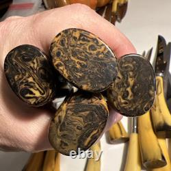 Ustensiles de cuisine vintage en bakélite et acier inoxydable, ensemble de 15 pièces, belle couleur