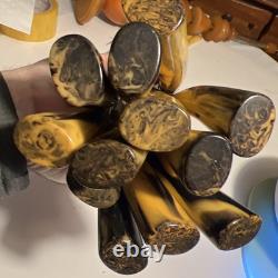 Ustensiles de cuisine vintage en bakélite et acier inoxydable, ensemble de 15 pièces, belle couleur