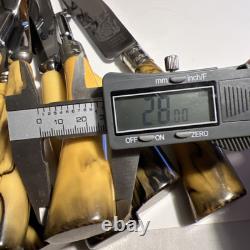 Ustensiles de cuisine vintage en bakélite et acier inoxydable, ensemble de 15 pièces, belle couleur