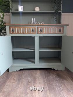 Vaisselier Dresser vintage vert upcyclé Vaisselier Dresser vintage vert upcyclé