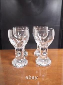 Verres Rondo Limelight Kosta Boda des années 1970, ensemble de 4
