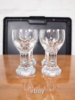 Verres Rondo Limelight Kosta Boda des années 1970, ensemble de 4