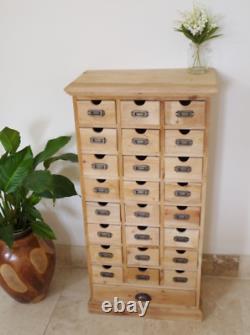 Vintage Cabinet Apothicaire Rustique Industriel Narrow Tallboy Tall Chest Drawers