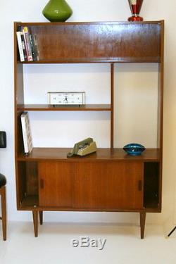 Vintage Danish Bookcase / Room Divider. Très Bon État -teak Wood. Années 1960