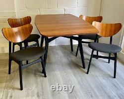 Vintage G Plan Table & Chaises Butterfly Midcentury Retro Teck Livraison Disponible