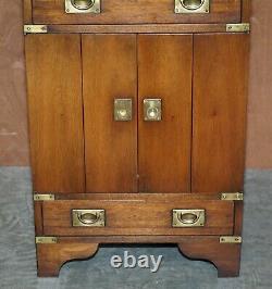 Vintage Harrods London R. E. H Kennedy Military Campaign Record Player Cabinet