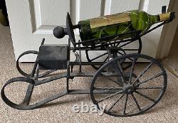 Vintage Métal Vin Champagne Verseur sur Roues Rétro Restaurant Insolite