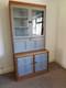 Vitrine Ercol Avec Portes En Verre Biseauté / Placard De Base. Upcyclé