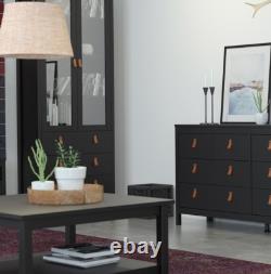 Vitrine Haute Buffet Vintage Rétro Armoire Moderne Rangement Grande Unité