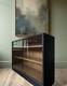 Vitrine D'&eacute;cole Vintage Du Milieu Du Xxe Si&egrave;cle En Bois Laqu&eacute;, Biblioth&egrave;que, Meuble De Cuisine, Armoire Vitr&eacute;e