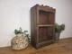 Vitrine En Bois Vintage Indien Colonial, Armoire Murale Pour Salle De Bain Et Cuisine Avec Vitrages