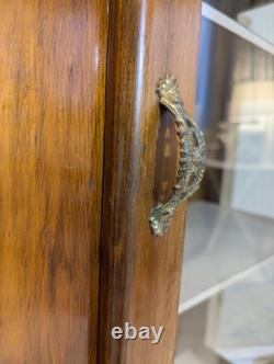 Vitrine en verre rétro pour cocktails au gin des années 1960-70 avec pieds en épingle