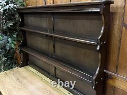 Vitrine vintage Ercol Blue Label \ Buffet de cuisine en chêne massif