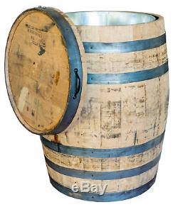 Whisky Bois De Chêne Barrel Entier 59 Gal Utility Bbq Stand Bistro Table Vintage