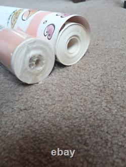 X2 Papier peint vintage LAURA ASHLEY années 90 rétro cottagecore cuisine années 80 campagne rose