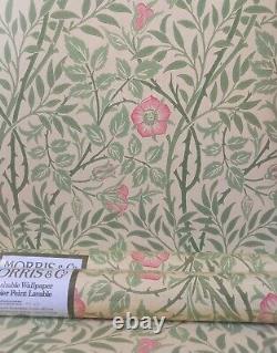 X2 Rouleaux de papier peint vintage MORRIS & CO Sweetbriar des années 1980 90s Wm7421/4 Sanderson