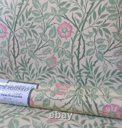 X2 Rouleaux de papier peint vintage MORRIS & CO Sweetbriar des années 1980 90s Wm7421/4 Sanderson