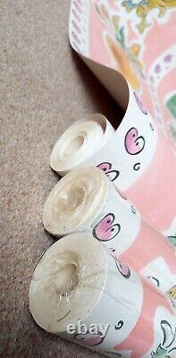 X2 Vintage des années 90 Papier peint LAURA ASHLEY Rétro cottagecore Cuisine Country Rose
