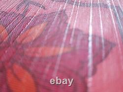 X3 Rouleaux de papier peint vintage CROWN des années 1960 Damas rétro des années 70 Mcm Kitsch Rétro Rouge